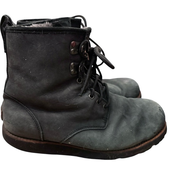 UGG Hannen TL Waterproof Leather Sheepskin Boots Grey Men’s Size 11 Lace Up Snow main image 8